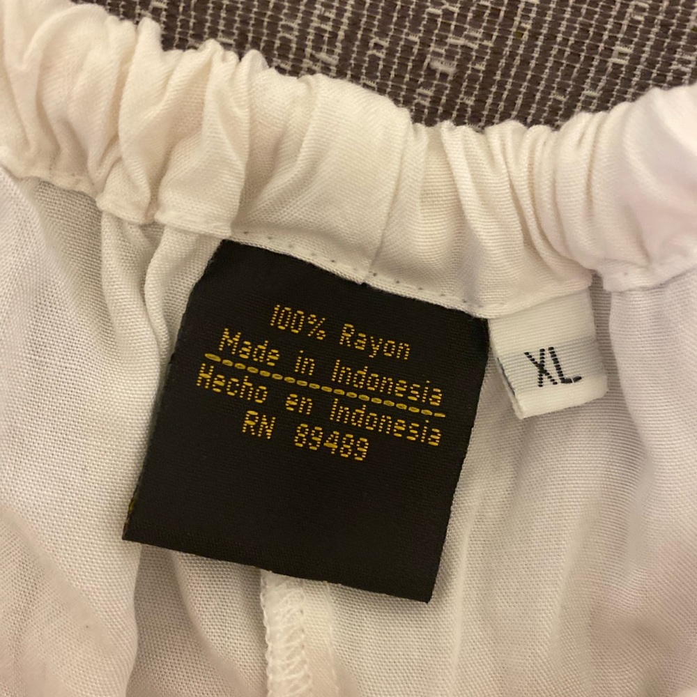 Vintage Elegant White Wide Leg Bloomers Pants eyelet details - Picture 5 of 7